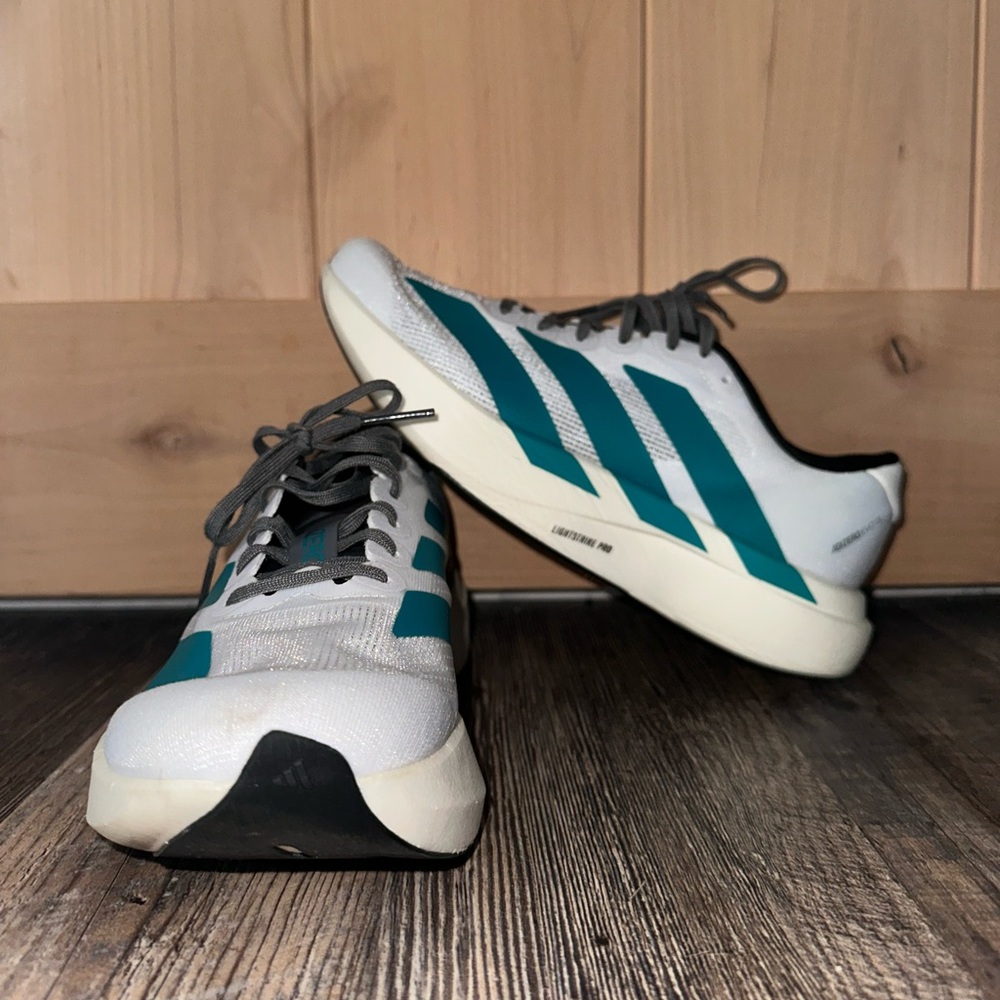 AdiZero runnings shoes white/green